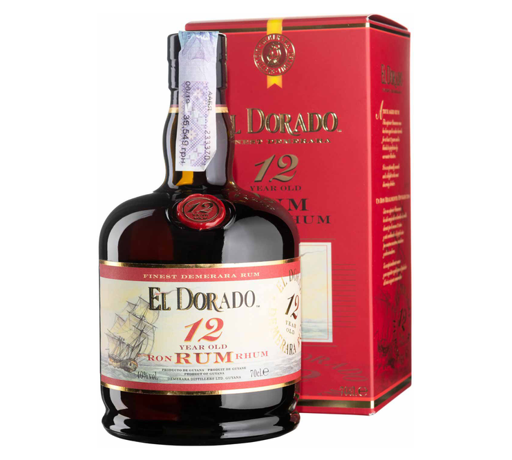Ром El Dorado Dark 12 y.o. 40% 0.7 л